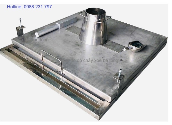 bàn đo độ chảy xòe của bê tông