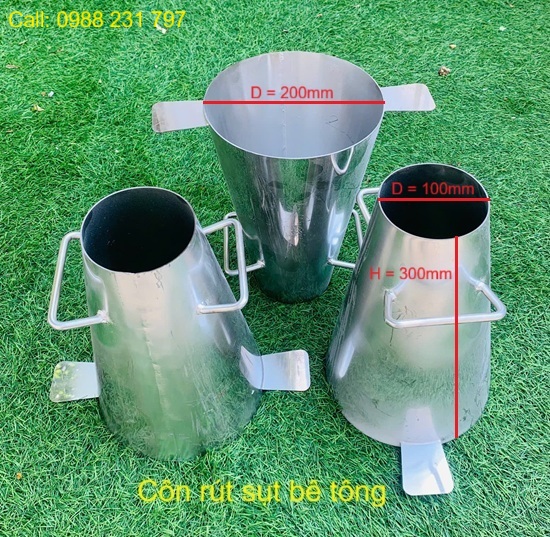 côn rút sụt bê tông