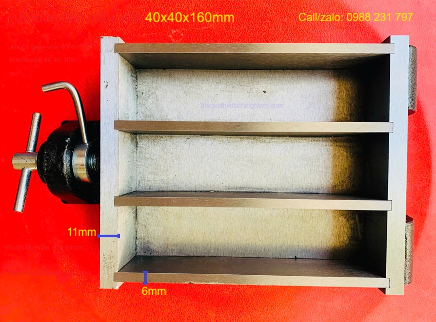 khuôn đúc mẫu vữa 40x40x160mm