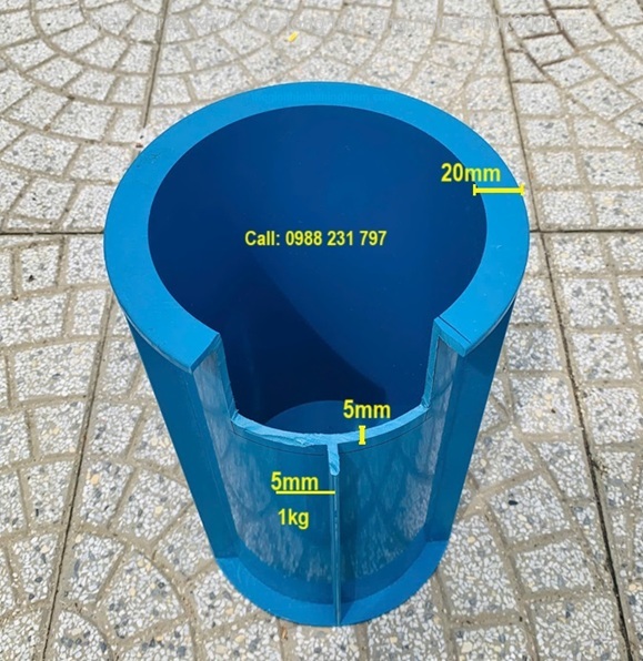 kích thước khuôn bê tông trụ bằng nhựa 150x300mm