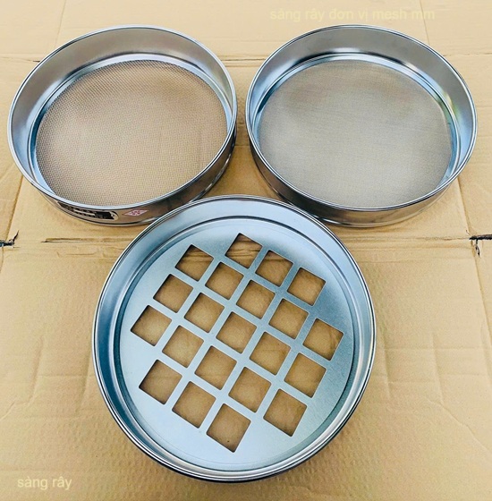 sàng rây đơn vị mesh mm